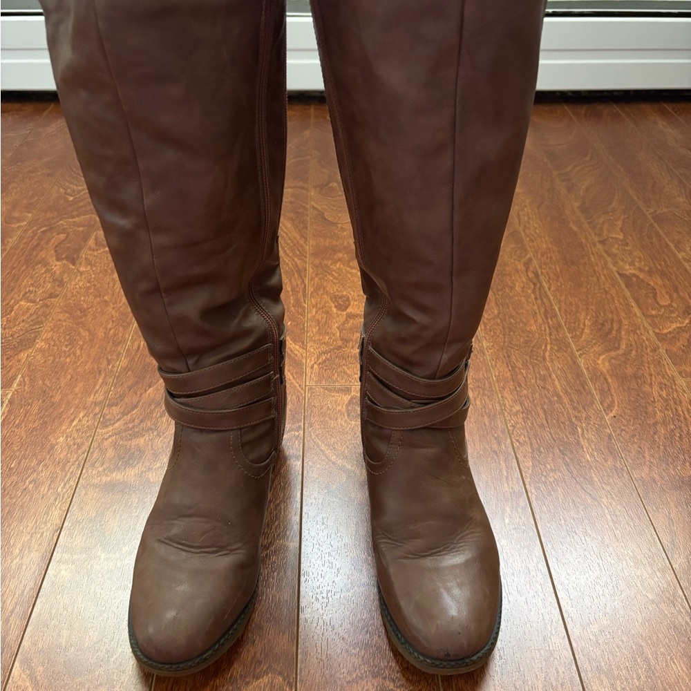Chic Brown Over the Knee Boots